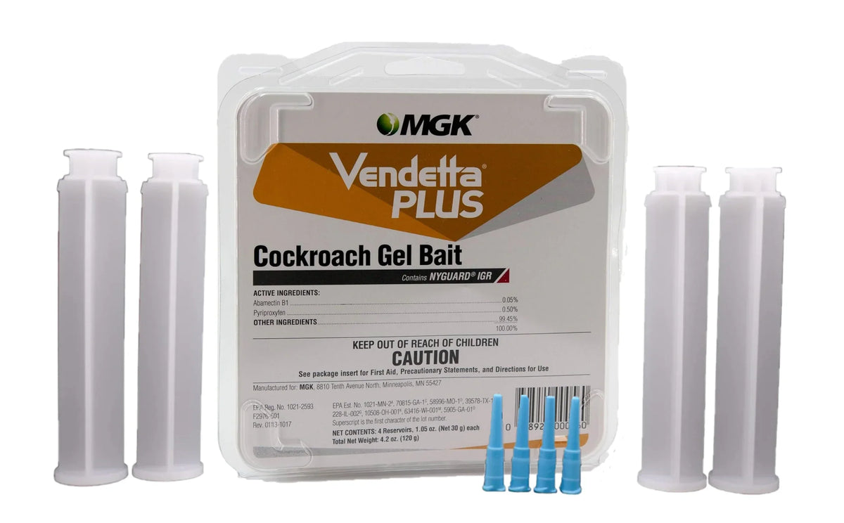 4 Vendetta - - 4 & - 1 Tubes Plungers, Roach x Plus Attractive Cockroach Highly Tips, Gel Bait 4 pack 30g Bait