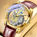 Automatic Skeleton Business Watch Steel Men's USA Stainless Hollow Quartz Luxury