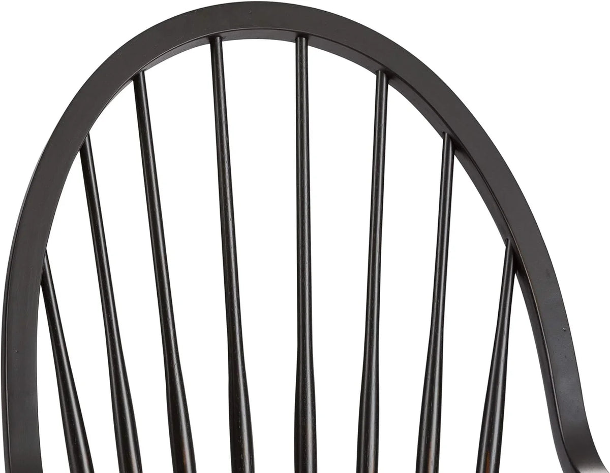 Black Chair, X Arm Back W25 H41, X D25 Windsor