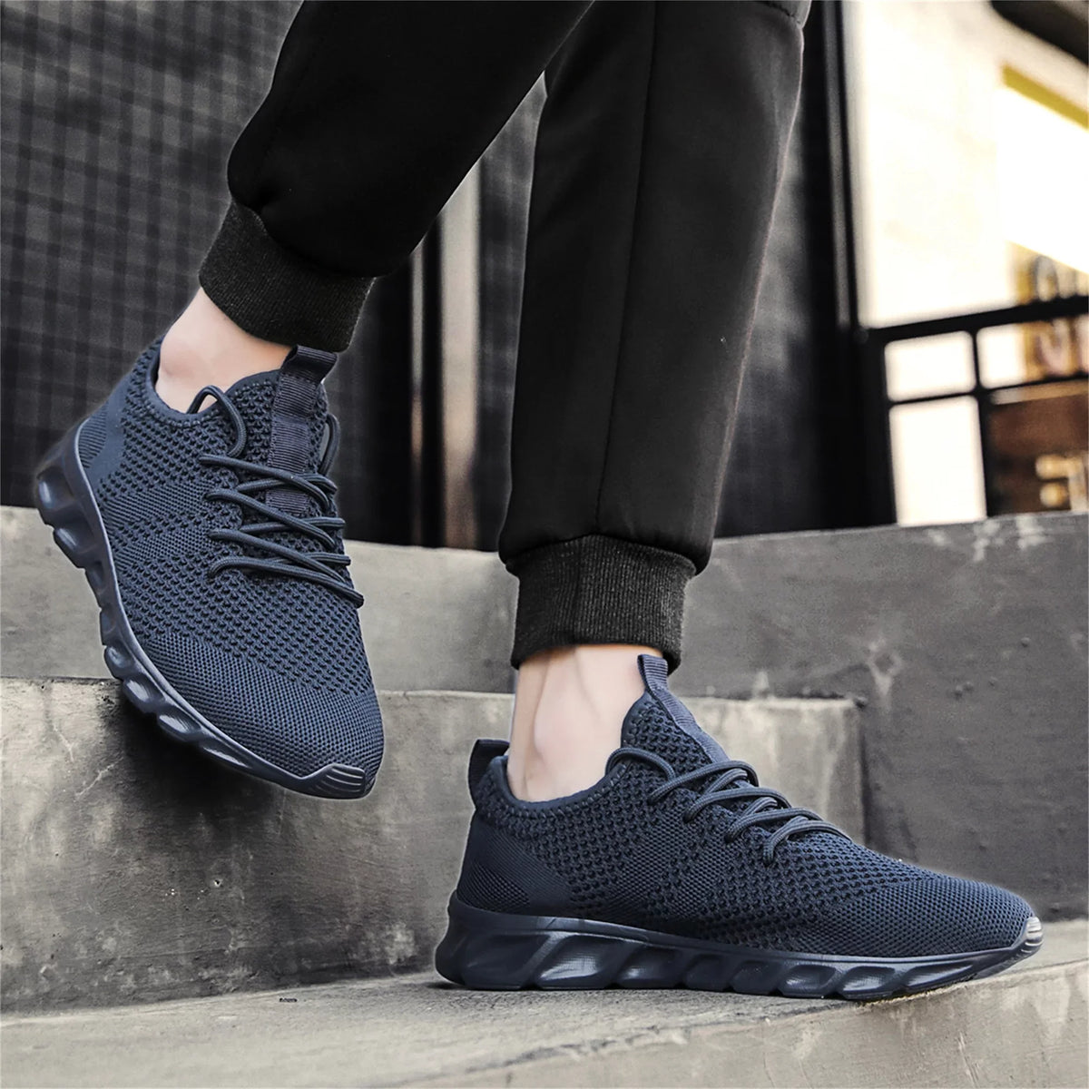 Mens Sneakers Running Athletic Lightweight Sport Shoes Casual Comfortable Walking Fashion Shoes Mesh Breathable Sole Damyuan