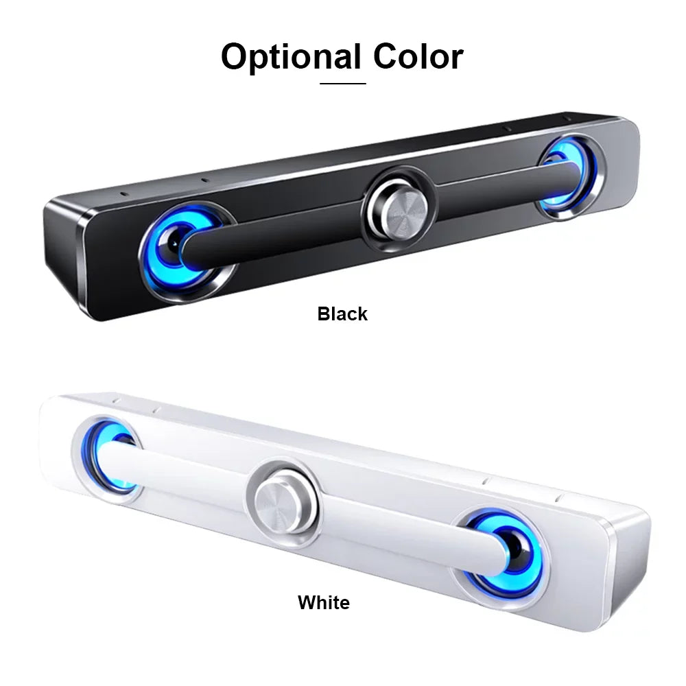 Audio MP3 for Phone USB Sound Subwoofer Computer Powerful Quality Theater-Like Audio Equipment Laptop Tablet Speaker, Radirus V-111 Wired for Bar Bass Speaker, Home MP4, Stereo Surround Box PC