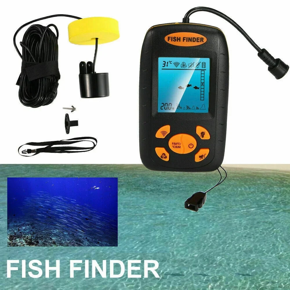 Finder Alarm Experience Sensor Enhance Sonar Your Echo Advanced Jahy2Tech Fishing Technology Fish Transducer Portable - with