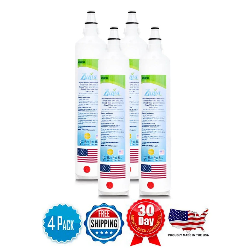 Compatible Water , 4 # ZWFZ1-RF750 Made ZUMA U.S.A. IT30RIDRH , Filters , Model - in Subzero® Brand with Pack -