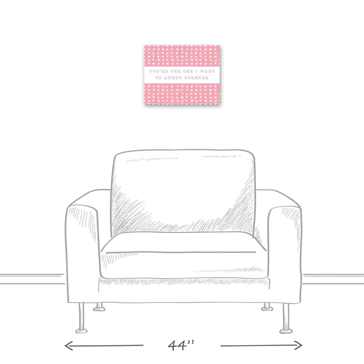 Pink Annoy x 14 Creative One 11 Products Forever Canvas Wall Art