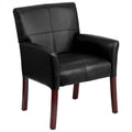 Kingfisher Legs Executive Lane Side with in Guest Chair Mahogany Black