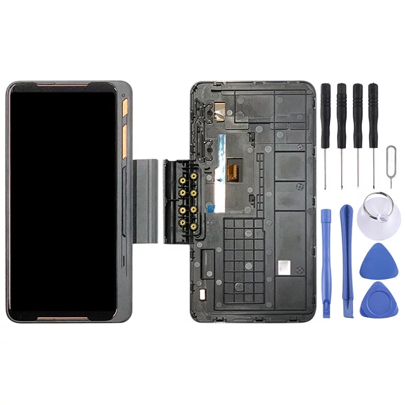 Phone Expansion Repair for Original with II Cellphone Asus Digitizer Full LCD Screen ZS660KL Game Parts Assembly ROG