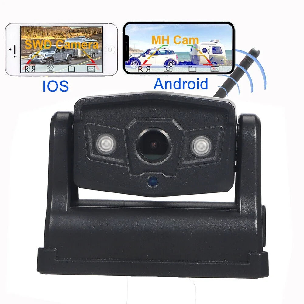 Battery 9600mAh View JahyShow Magnetic Front/Rear Wireless, High-Capacity Backup Camera, WiFi