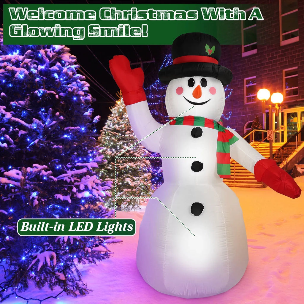 Snowman Blow Lawn Light Party 7.9ft Winter Decor Yard Snowman, Christmas Holiday Inflatable Holiday for Yard Decoration, Up Garden Up Giant iMountek Huge
