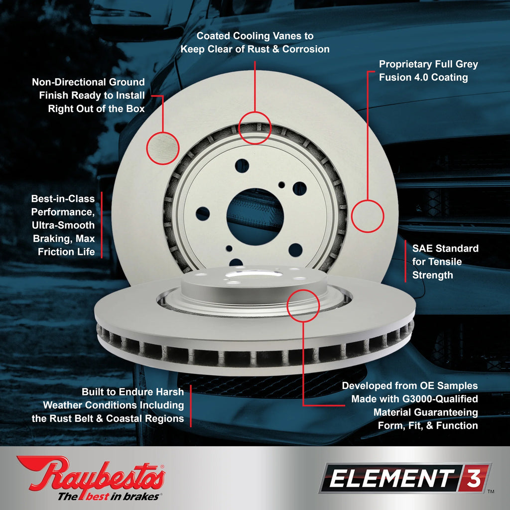 MAZDA Fits Raybestos Performance select: 980524 Specialty CX-7 2007-2012 Rotors,