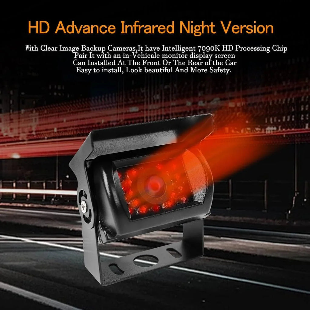 View Camera Bus Backup Reverse Vision, Rear IP68 IR Camera with Backup for Waterproof Parking 18 Car Truck Night