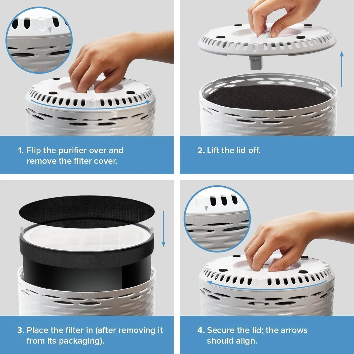 with Air LEVOIT for More Bacteria, True and Smoke, Hepa LV-H132 Purifier Filter