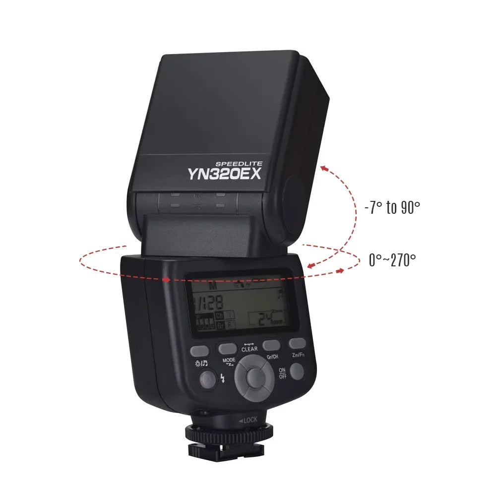 GN31 Flash A7R/ A6300/ II/ 18000s A99/ for YONGNUO A6500 A7/ Master Speedlite 5600K A6000/ A7S/ A77 YN320EX Slave Wireless TTL HSS A58/