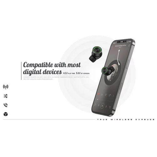 Earbuds REVVL Wireless B8Z 6 Hands-free TWS Wireless Earphones True PRO PRO 5G With Charging Headphones Stereo REVVL Mic for Phone 6 Compatible T-Mobile - Case Hi-Fi 5G Headset Sound