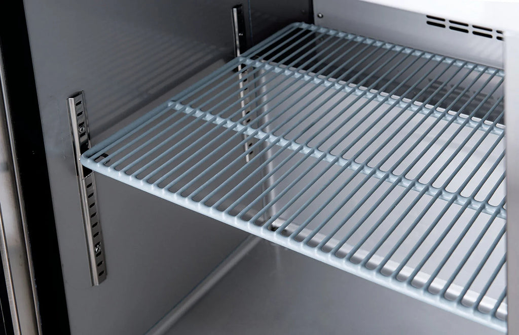 ft. 18.96 Three 72 cu. Stainless Undercounter in. Freezer Steel Door in Commercial