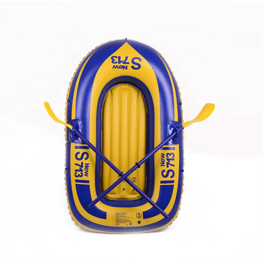 Rowing Boat with Fishing Oars Kayak 2 Sports River Water Inflatable Outdoor PVC Eccomum 1-People Lake Dinghy Paddle Raft