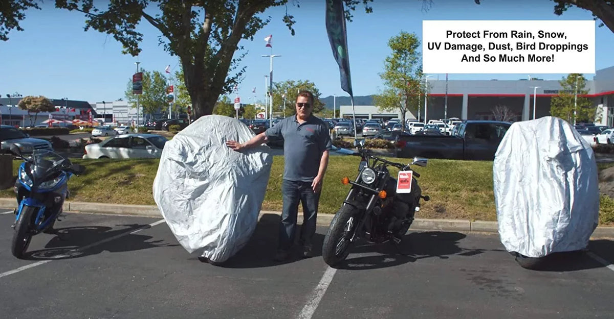 '- & Bag Compatible Securing Storage Guzzi Snow, Cover Weatherproof Protect - Moto With Motorcycle Outdoor Ii - 2017 - Water, Sun Grigio Durable - From Abs V7 Intenso Material Rain Straps Stone Indoor