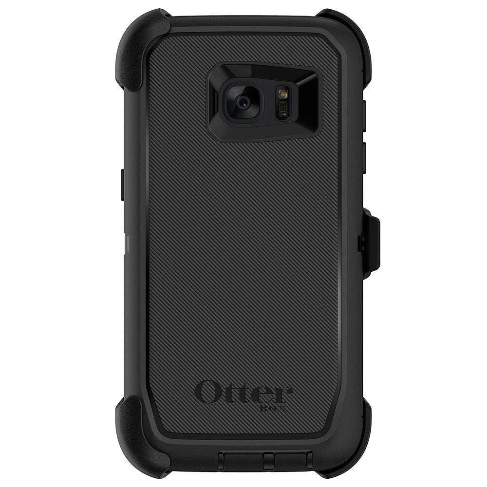 Rugged S7 (ONLY) for - Case Defender OtterBox Samsung Black Packaging Galaxy - Protection Series Bulk Edge