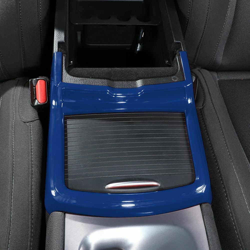 Central Holder Teledu + Console Trim Cover Inner Blue Panel Cup