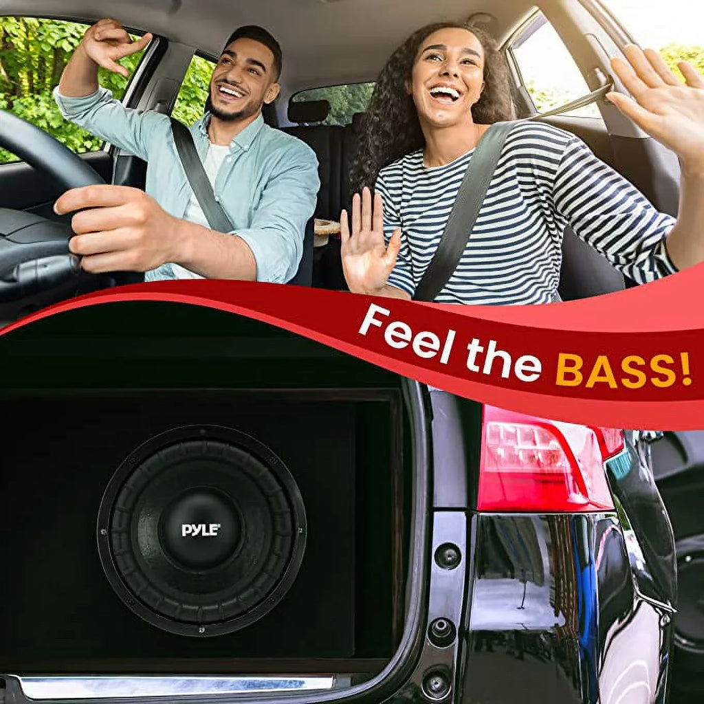 a Non-Pressed 10-inch System Woofers with Subwoofer Box High Pyle Paper 500 Powered Slim Cone Watts