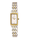 SUJF76 White Seiko Watch Bracelet Dial Two Tone Steel Women's Dress Stainless