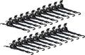 '- Trailer Bikes: Retract with Motorcycles, Auto | Secure Pack Tight Tie-Down Retractable 1" Hook Ratchet & Straps for Pickup Coated S Straps x Ratchet 20 12' NO-RATCHETING ATVs, Tiedowns