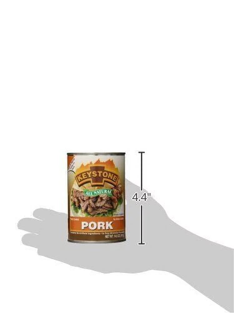 Ready Natural oz Pack 6 Food Can Backpacking Camping Survival Keystone to 14.5 Hiking Eat- All and Pork Pack) Cans Emergency For of (6