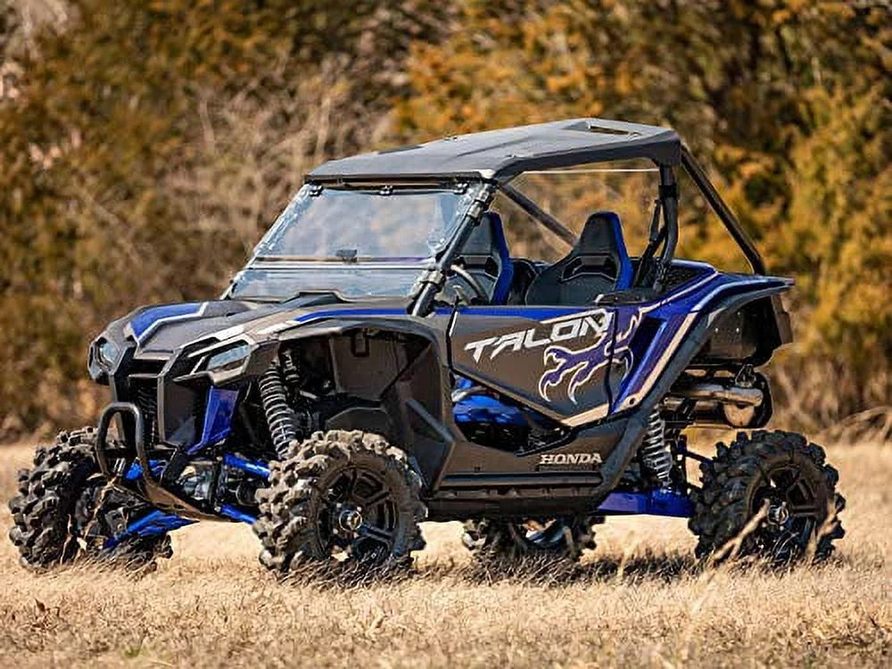 Year|Round Extreme for Flip SuperATV 3|in|1 Coated Windshield Riding|FWS-H-TAL-70 for 1000 Durability Hard | Scratch Designed Heavy Duty Talon Honda for | (2019+) Resistant
