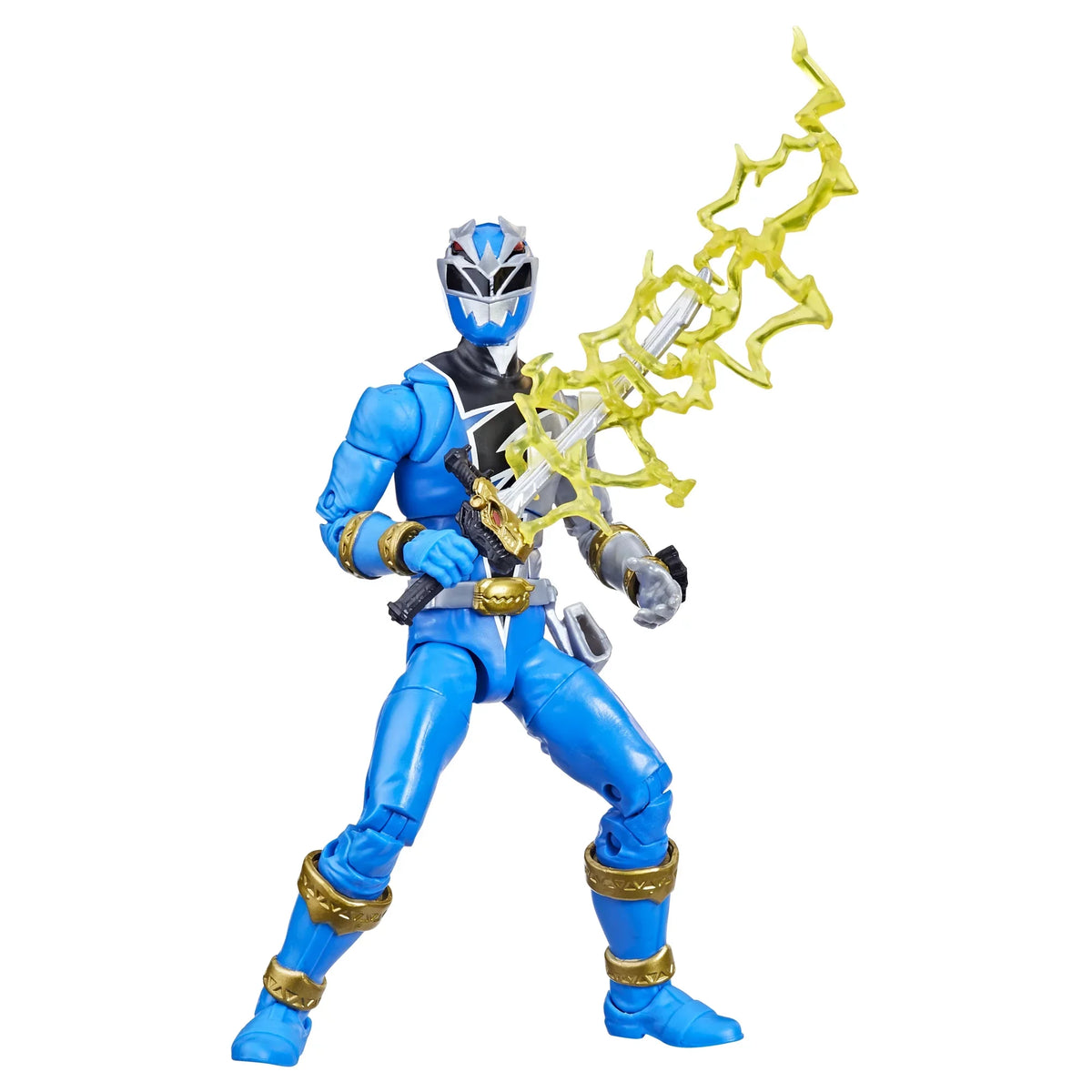 Dino Fury Accessories Rangers Collectible 6-inch Collection Ranger Figure Blue Toy Lightning Premium Action Power with