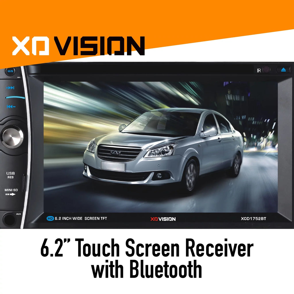Touch XOD1752BT In-Dash XO 6.2" Screen Receiver DVD Vision