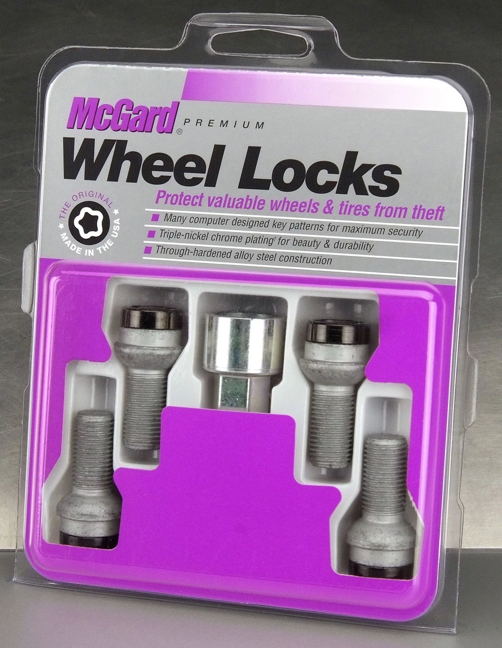 JETTA, Set Radius Bolt TIGUAN Chrome/Black select: McGard 2009-2019 VOLKSWAGEN Style Bolt 28318 2009-2019 Lock Seat VOLKSWAGEN Fits