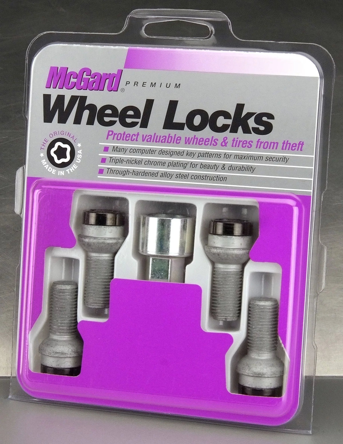 JETTA, Set Radius Bolt TIGUAN Chrome/Black select: McGard 2009-2019 VOLKSWAGEN Style Bolt 28318 2009-2019 Lock Seat VOLKSWAGEN Fits