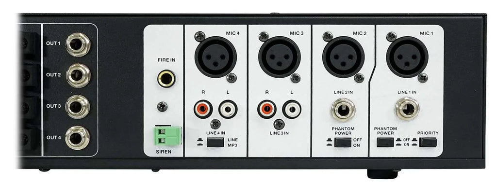 Amplifier+(6) 4-Zone White Source Speakers Commercial Matrix Pendant Multi JBL