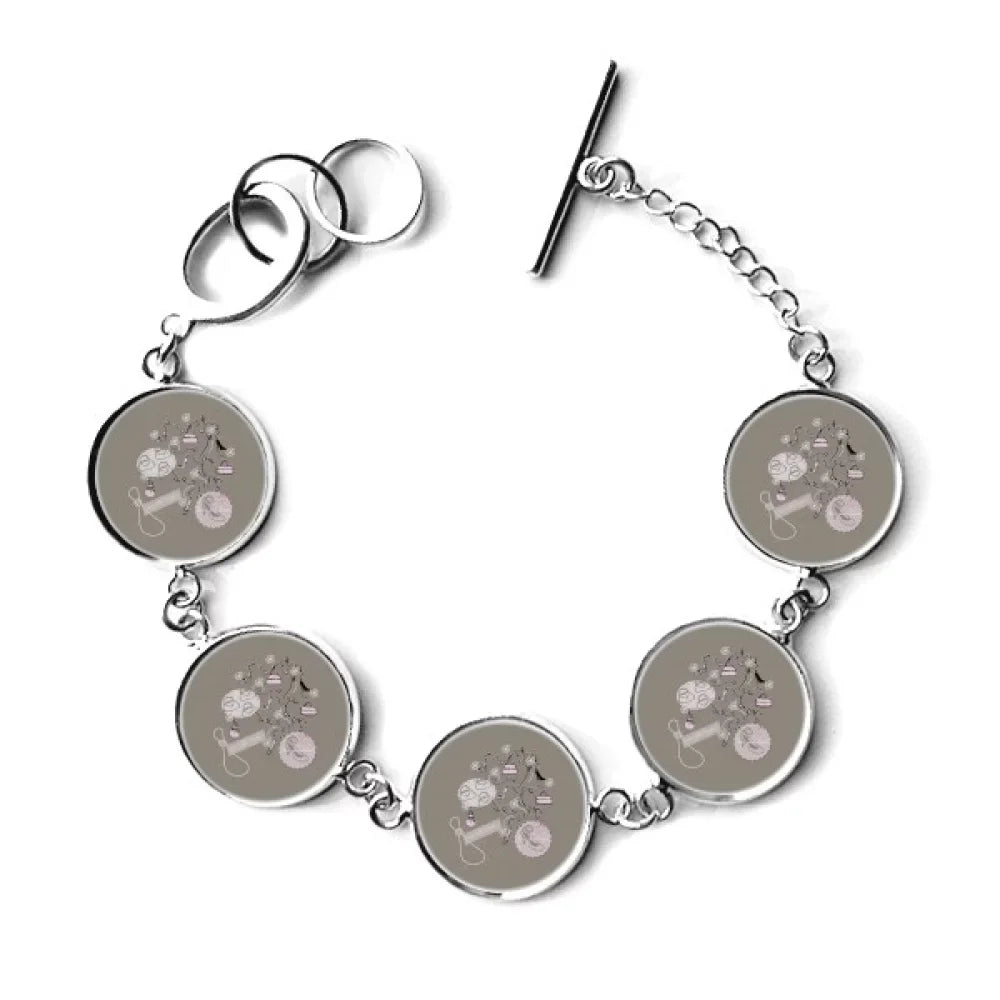 Chain Bracelet Shoes High Jewelry Bangle Heels Flower Bag Charm Pattern