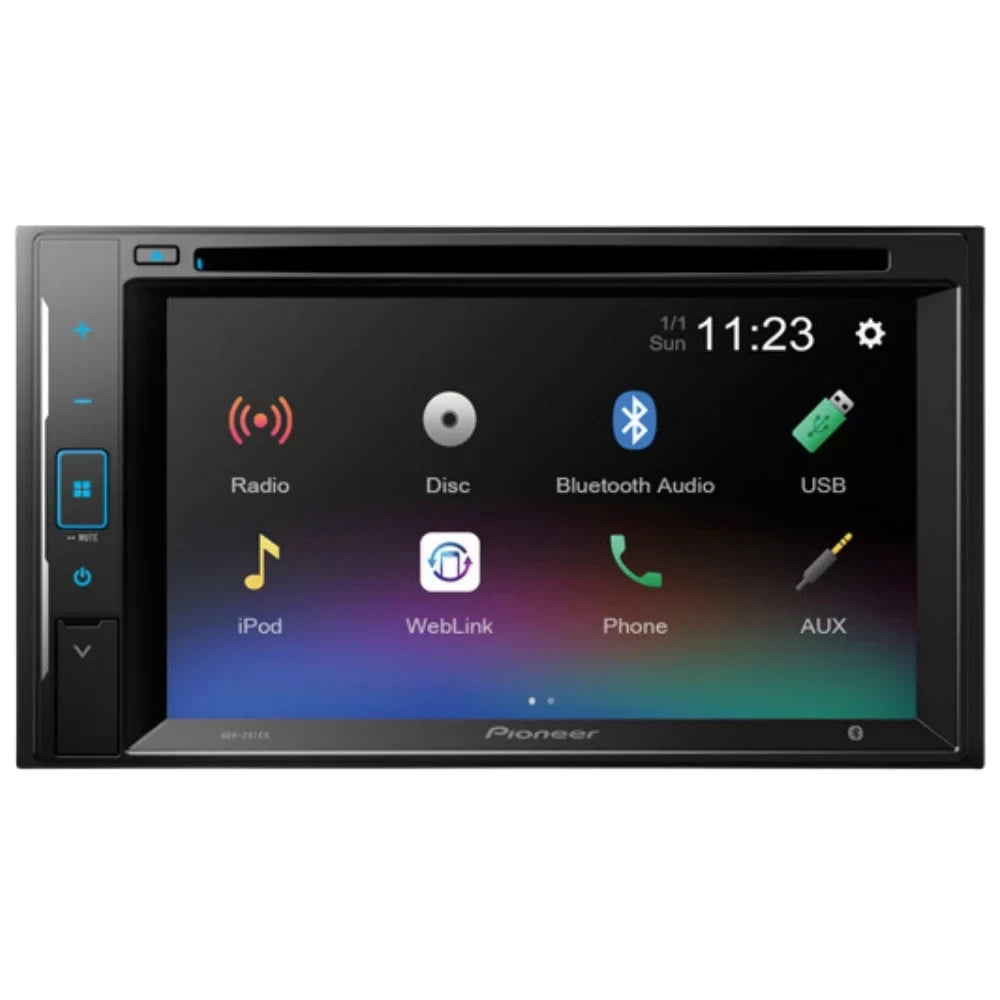 Kit/in-Dash Pickcup Stereo Digital Pioneer 6.2" KIT4854 DVD/CD for Chevrolet Touchscreen W/ AM/FM with Receiver Media S-10 Bundle 2002-2004 Car Bluetooth/Backup Double Camera/Install DIN AVH-241EX