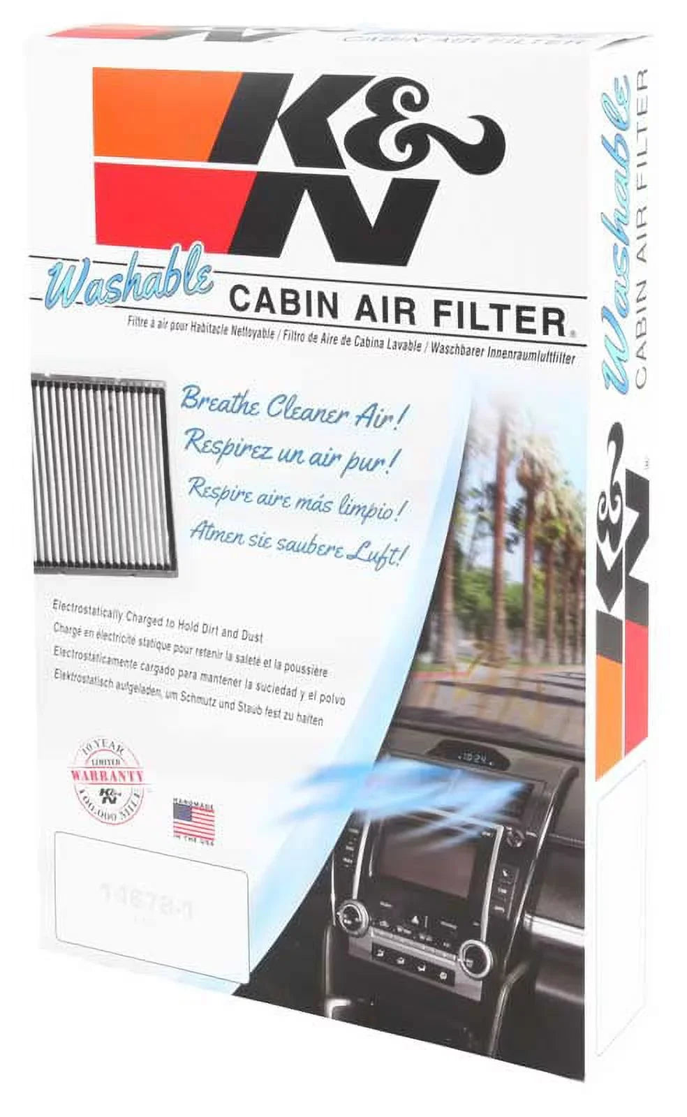 Reusable and Silverado, K&N Freshens Escalade, Avalanche, - Washable for 1999-2002 select: Incoming & Filter Cleans CHEVROLET Cabin your SILVERADO VF1000 Fits Yukon Air Sierra, Air