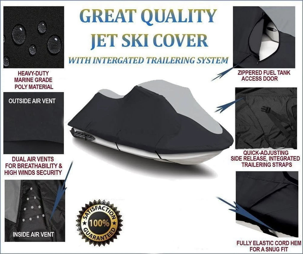 PWC Sea-Doo 215 GTR Jet Sea 2012-2016 Doo Jetski Heavy-Duty Super Ski Cover Compatible For
