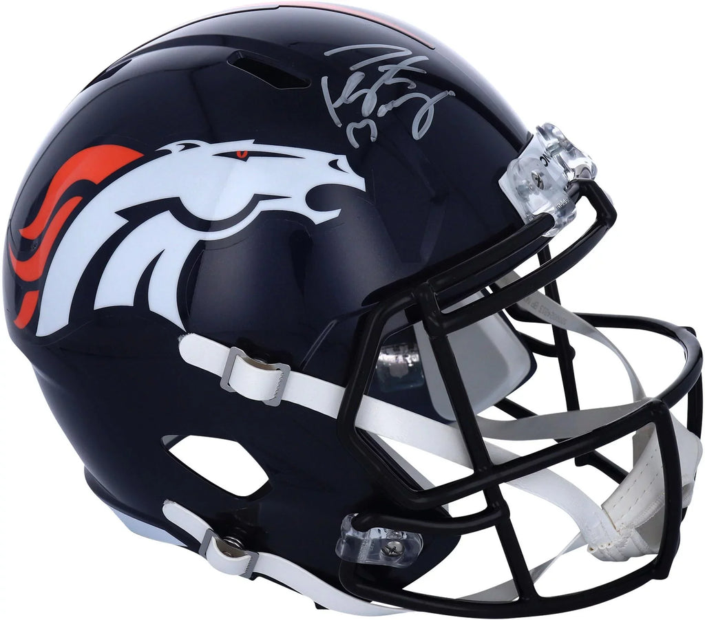 Helmet Certified Denver - Riddell Speed Broncos Autographed Fanatics Replica Peyton Manning Authentic