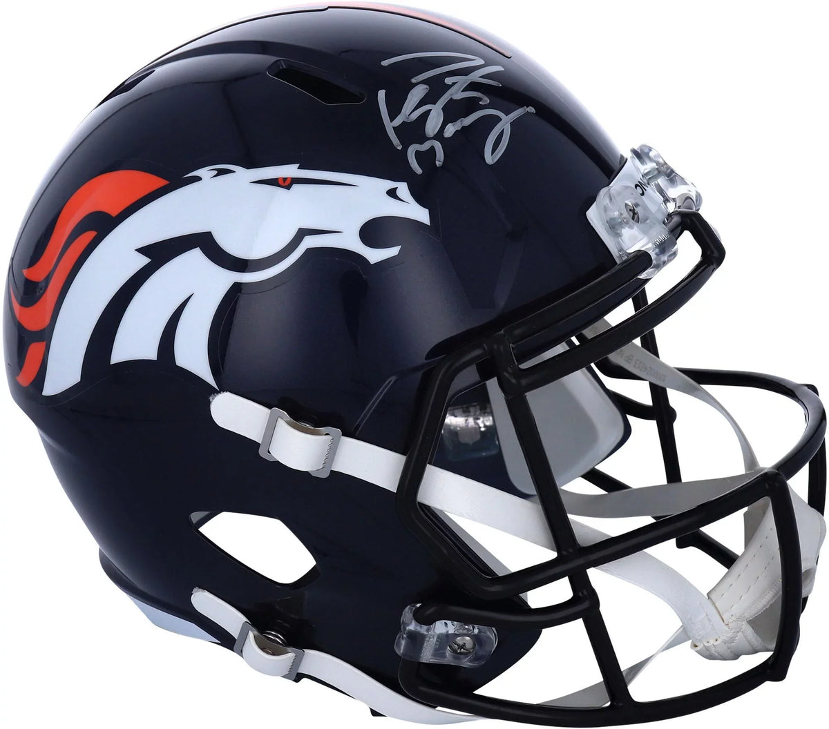 Helmet Certified Denver - Riddell Speed Broncos Autographed Fanatics Replica Peyton Manning Authentic