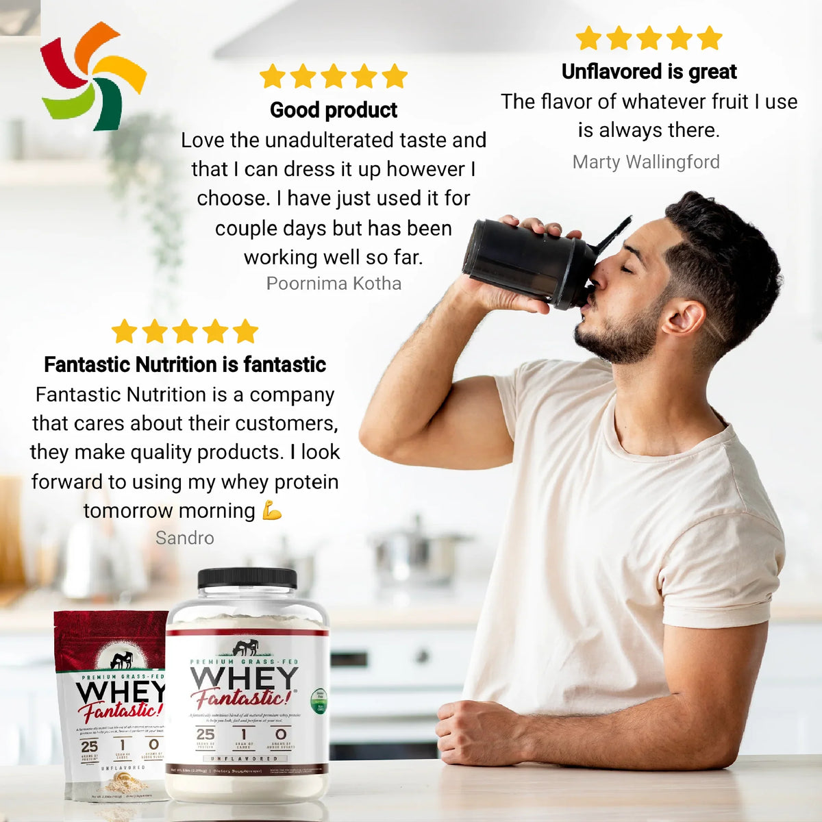 Unflavored, of 75 Fantastic Blend Proteins 5LB Grass - Whey 3 Optimum Whey Whey Servings – Fed Protein