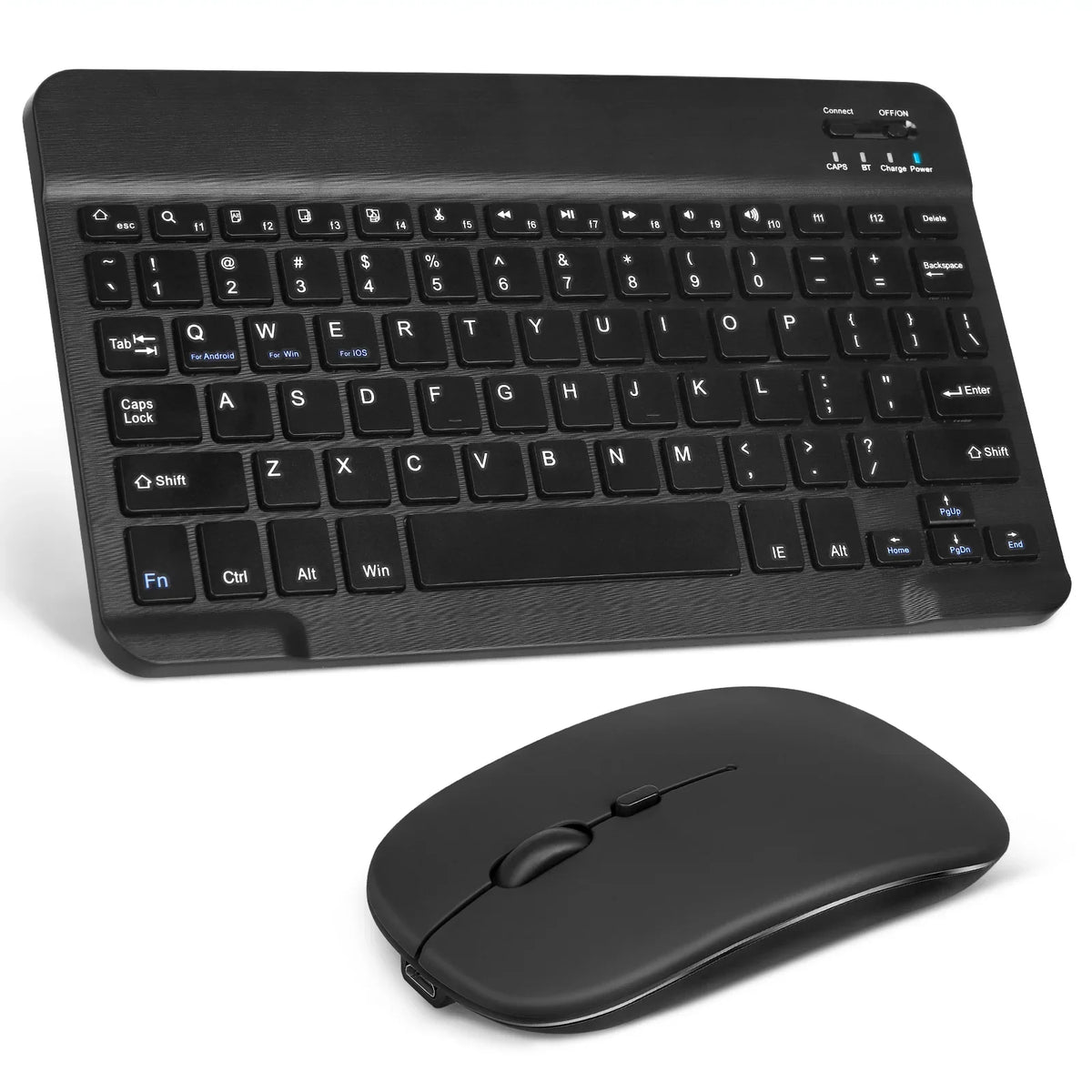and 5G Pro Rechargeable Axon Combo Bluetooth Mouse Keyboard Mac/Tablet/iPad/PC/Laptop Bluetooth for All Ultra Black and Slim Keyboard - and Mouse Full-Size Ergonomic Enabled ZTE Onyx 30