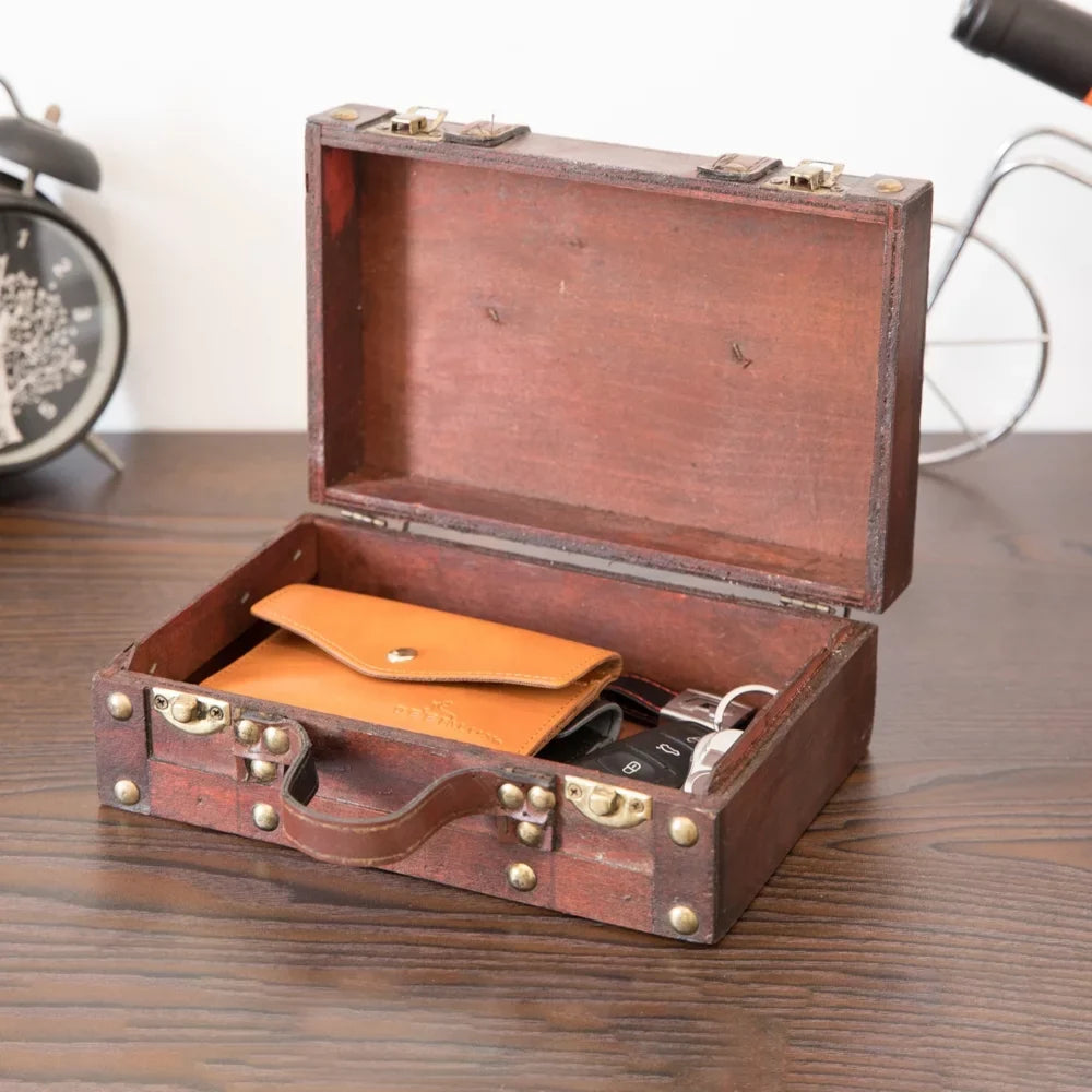 Straps Suitcase Old-fashioned Small with