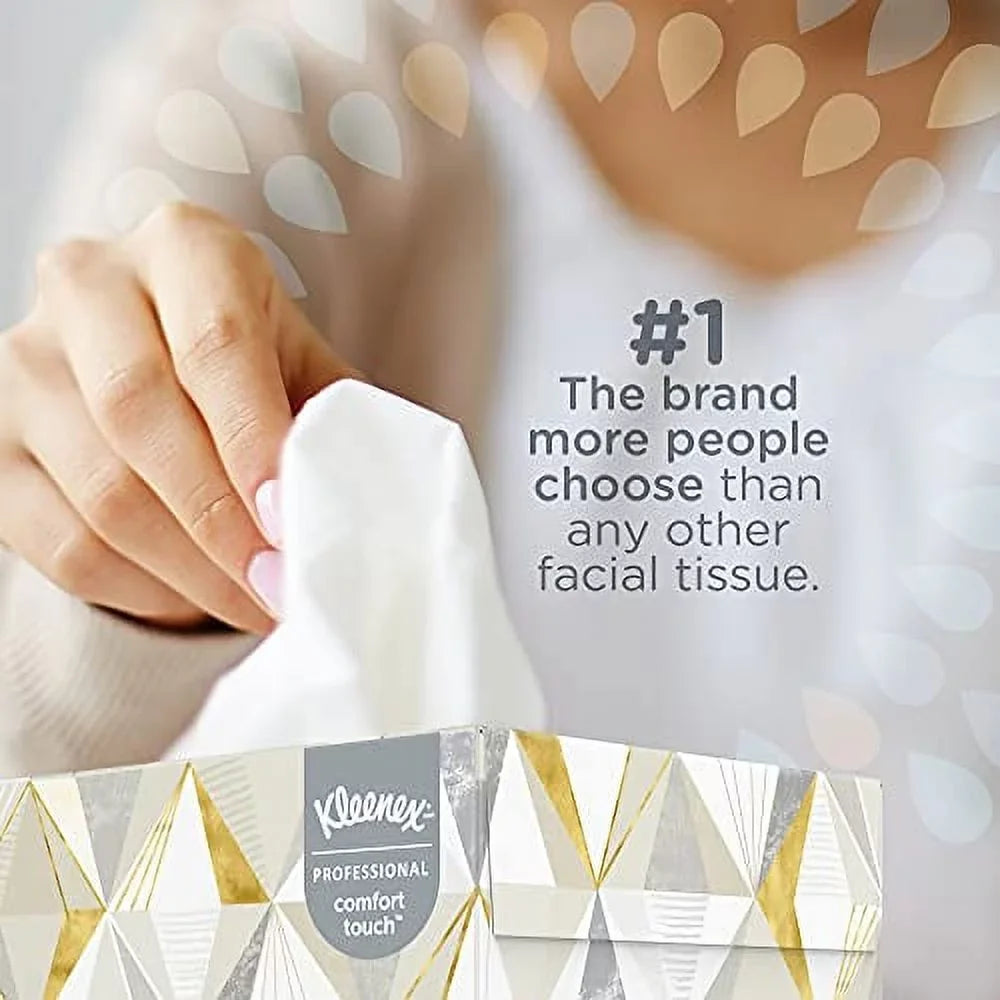Box, Facial 12 8-2/5 Count Tissue, 125 8-3/5 per Kleenex x Tissues Inch, White,