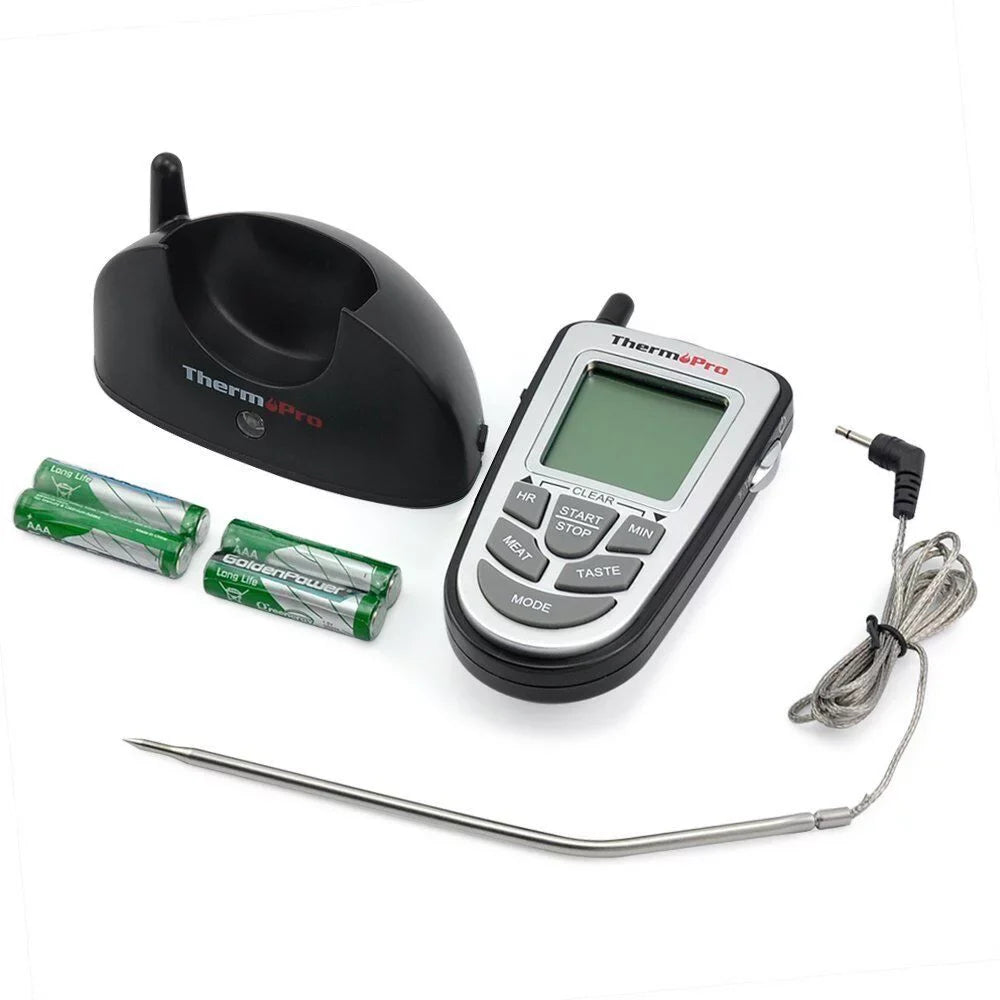Remote Wireless Probe Kitchen Cooking Food Oven BBQ Grill Meat ThermoPro, LCD Thermometer Smoke,