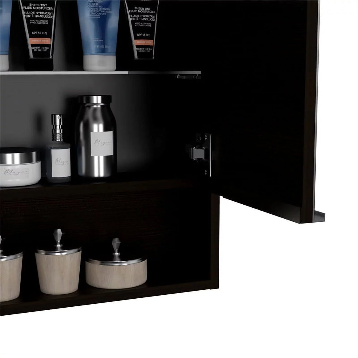 63" Medicine Home Set Linen Cabinet 2-Piece & with Door Square Cabinet One