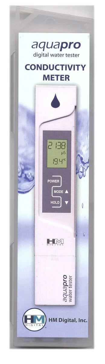 Readout 0-9999 Water Tester, µS Digital Conductivity Resolution, conductivity electrical Accuracy, Quality +/- Range, Measures AP-2 HM 1 2% Electrical AquaPro (EC).., µS By