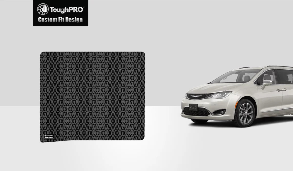 Mat All CHRYSLER with in Cargo (Made ToughPRO Weather USA) - - Compatible - 2004 Pacifica Duty Black Heavy Rubber -