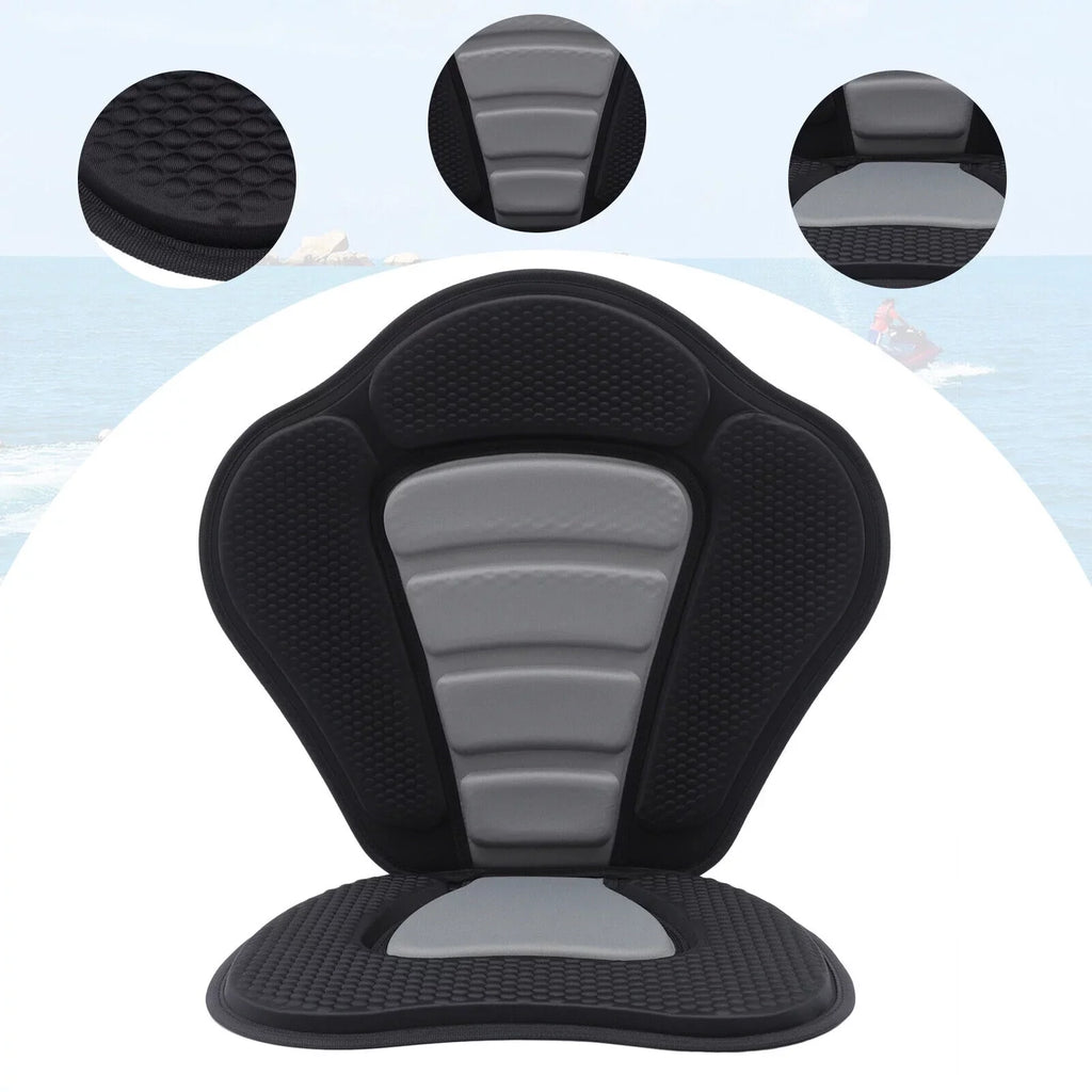 Seat Kayak Rest Storage Bag Seat Comfortable Padded Kayak Seat Seat w/ Cushion