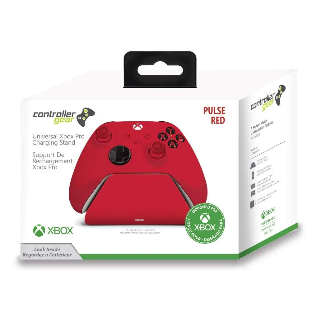 Controller Pro with Xbox Red Xbox Series Charging XS and Gear Rechargeable Charging Stand Pulse Universal 1100 for Station One Mah Battery, Xbox