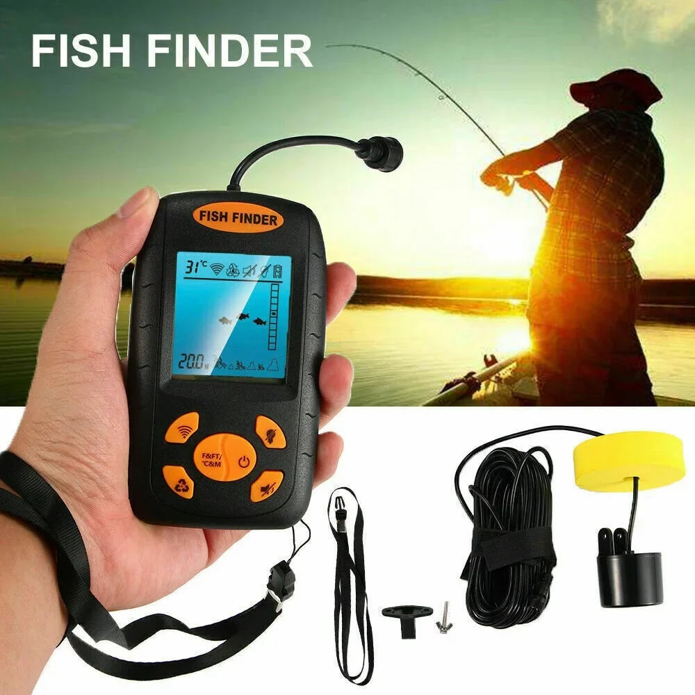 Finder Alarm Experience Sensor Enhance Sonar Your Echo Advanced Jahy2Tech Fishing Technology Fish Transducer Portable - with