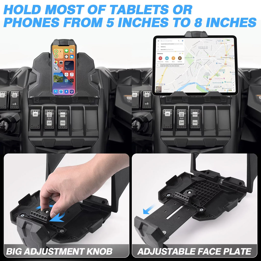 Box Phone Tray Electronic GPS Holder, MICTUNING Tablet Holder Device Storage Organizer Ipad X3